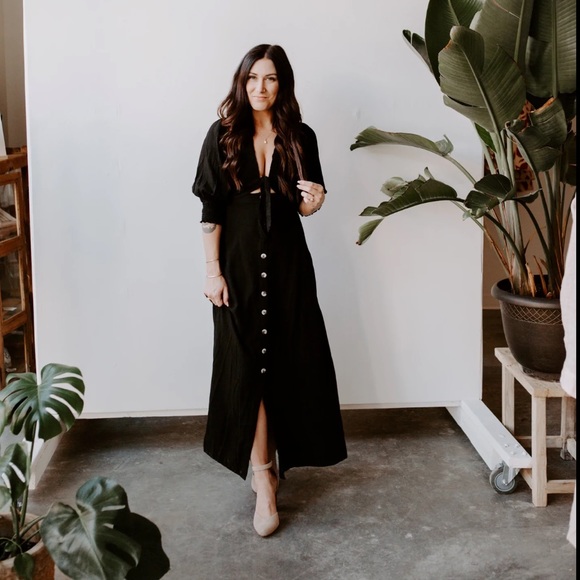 NWT Free People | String of Hearts Cutout Maxi Dress | XS - Picture 3 of 15